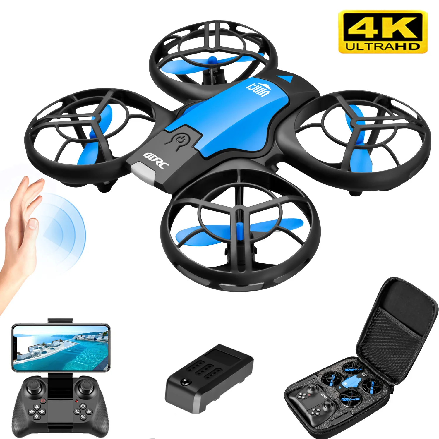 Drone Battery Box - V8 Yeni Mini Drone 4K Profesyonel